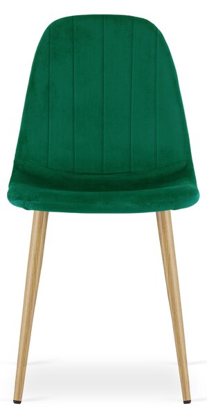 Jídelní židle PADVA VELVET, zelená
