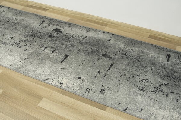 Kobercový ráj Běhoun pogumovaný Marl 19 Beton šedý Šíře: 67 cm