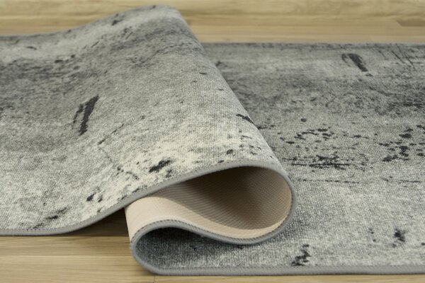 Kobercový ráj Běhoun pogumovaný Marl 19 Beton šedý Šíře: 67 cm