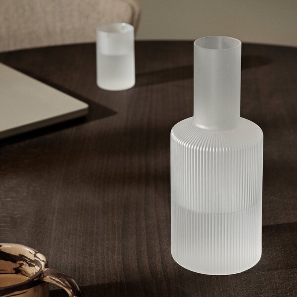 FERM LIVING Karafa Ripple 1 l, Frosted
