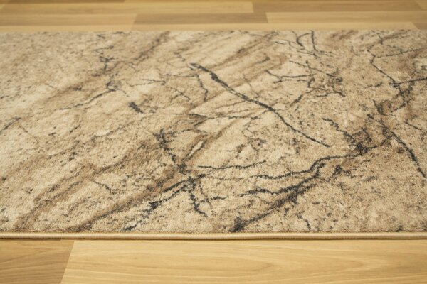 Kobercový ráj Běhoun Marble 04 Mramor béžový Šíře: 80 cm