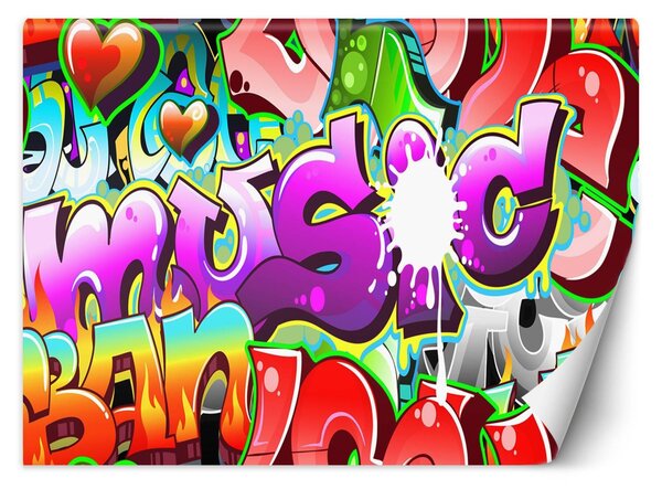 Fototapeta Barevné graffiti - nápisy Materiál: Vliesová, Rozměry: 200 x 140 cm