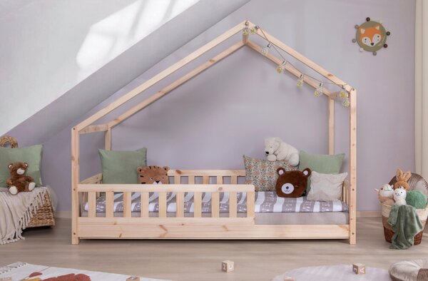 DĚTSKÁ POSTEL SE STŘÍŠKOU, 140/200 cm, přírodní barvy Livetastic - Online Only dětské postele, Online Only