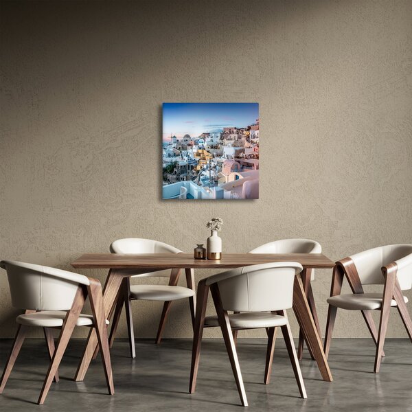 Obraz - Stmívání v Santorini (30x30 cm)