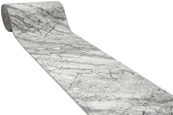 Kobercový ráj Běhoun Marble 19 Mramor šedý Šíře: 67 cm
