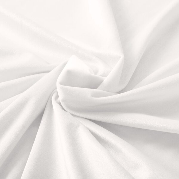 Biante Sametový obdélníkový ubrus Velvet Premium SVP-024 Krémově bílý 50x100 cm