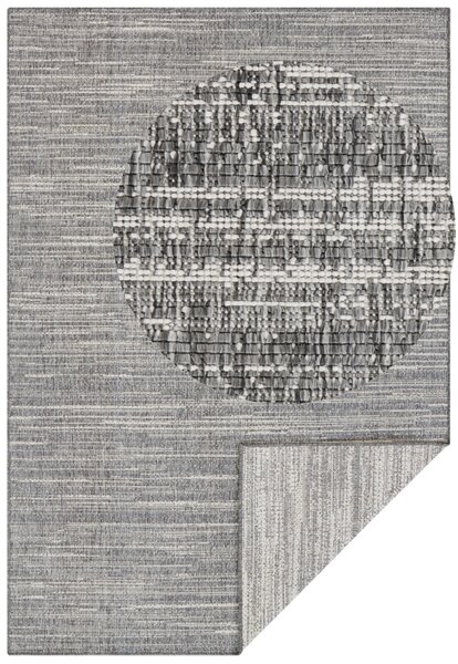 ELLE Decoration, Kusový koberec Gemini 105543 Silver z kolekce Elle – na ven i na doma, 120x170, šedá, chodba / předsíň
