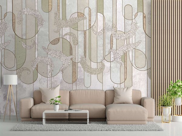 Fototapeta Skandinávská minimalistická abstrakce v béžové barvě Materiál: Vliesová, Rozměry: 200 x 140 cm