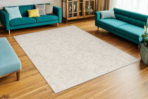 Kobercový ráj Kusový koberec smyčkový Marble 60 béžový krémový Rozměr: 100x150 cm