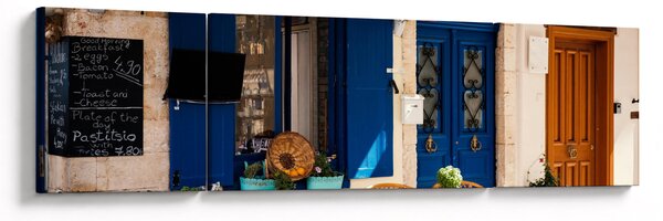 Obraz - Řecké posezení (170x50 cm)