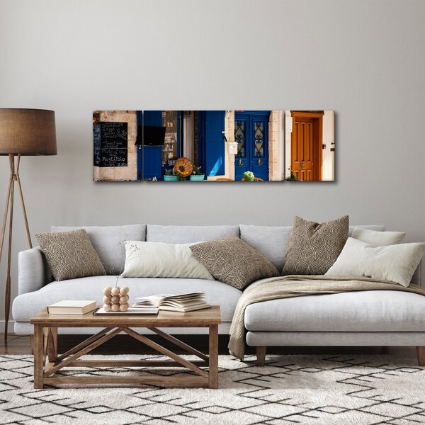 Obraz - Řecké posezení (170x50 cm)