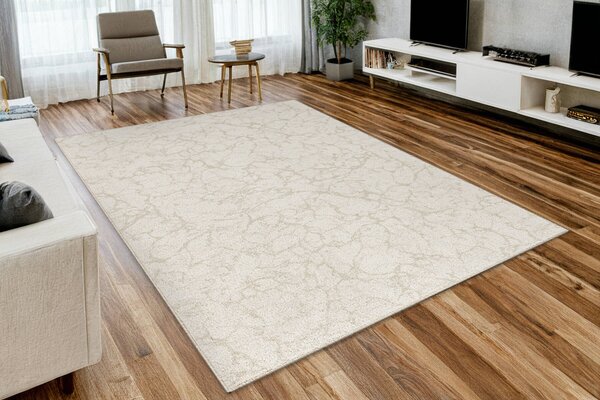 Kobercový ráj Kusový koberec smyčkový Marble 60 béžový krémový Rozměr: 100x150 cm