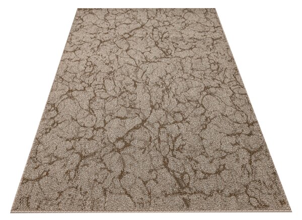 Kobercový ráj Kusový koberec smyčkový Marble 90 hnědý béžový Rozměr: 100x150 cm