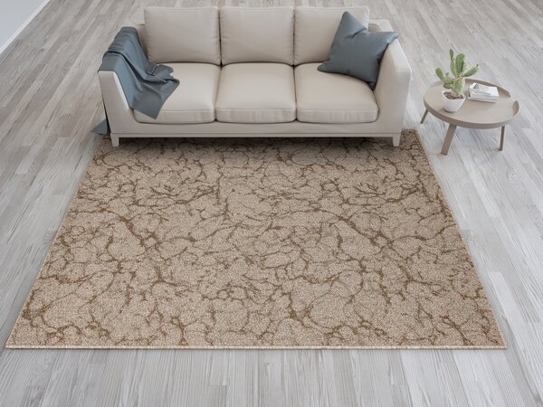 Kobercový ráj Kusový koberec smyčkový Marble 90 hnědý béžový Rozměr: 100x150 cm