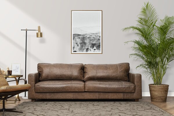 Kobercový ráj Kusový koberec smyčkový Marble 90 hnědý béžový Rozměr: 100x150 cm