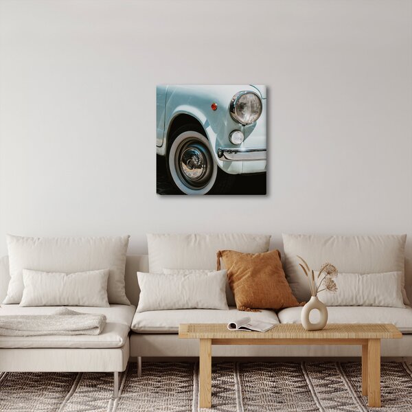 Obraz - Retro auto Fiat (30x30 cm)