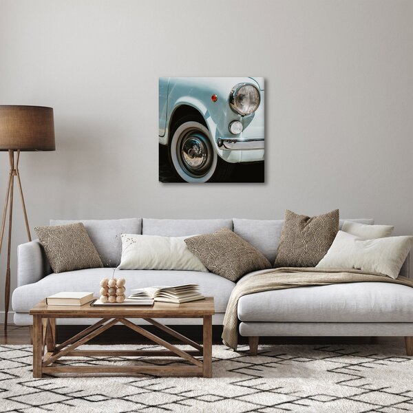 Obraz - Retro auto Fiat (30x30 cm)