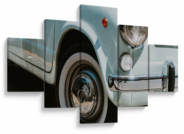 Obraz - Retro auto Fiat (125x70 cm)