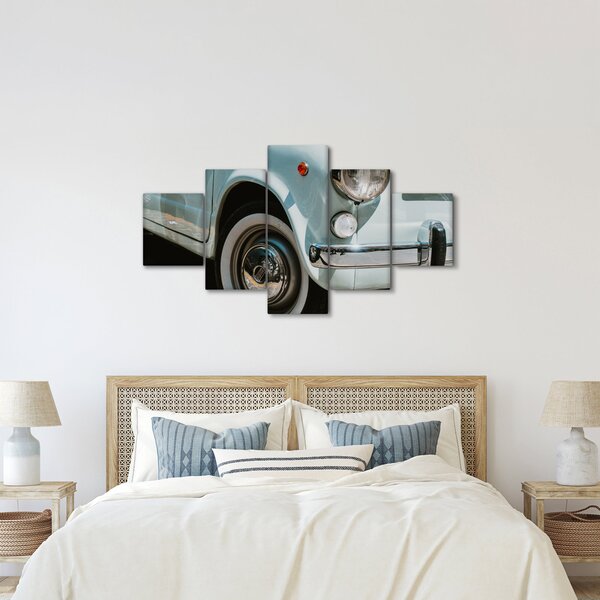 Obraz - Retro auto Fiat (125x70 cm)
