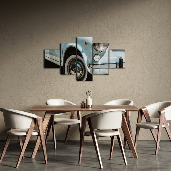 Obraz - Retro auto Fiat (125x70 cm)