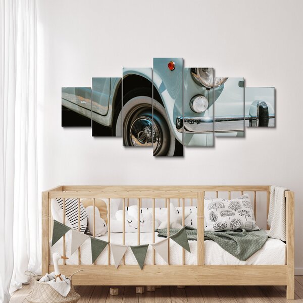 Obraz - Retro auto Fiat (210x100 cm)