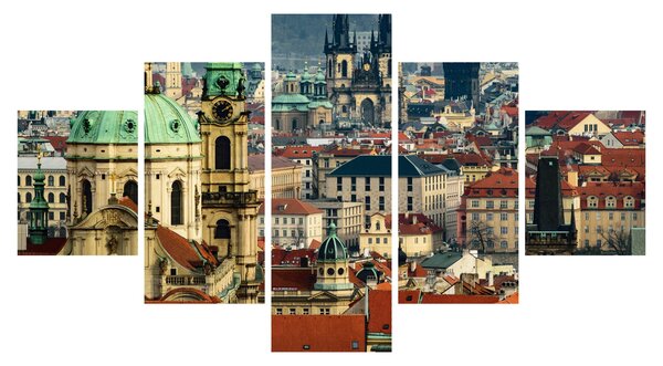 Obraz - Panorama Prahy (125x70 cm)