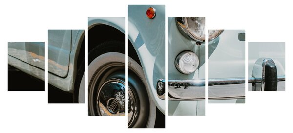Obraz - Retro auto Fiat (210x100 cm)