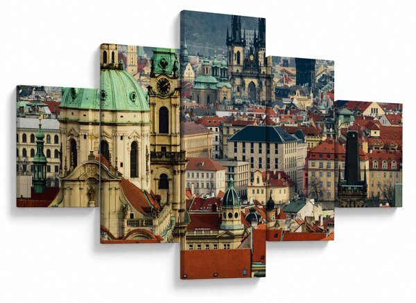 Obraz - Panorama Prahy (125x70 cm)