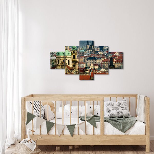 Obraz - Panorama Prahy (125x70 cm)
