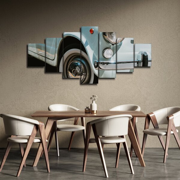 Obraz - Retro auto Fiat (210x100 cm)