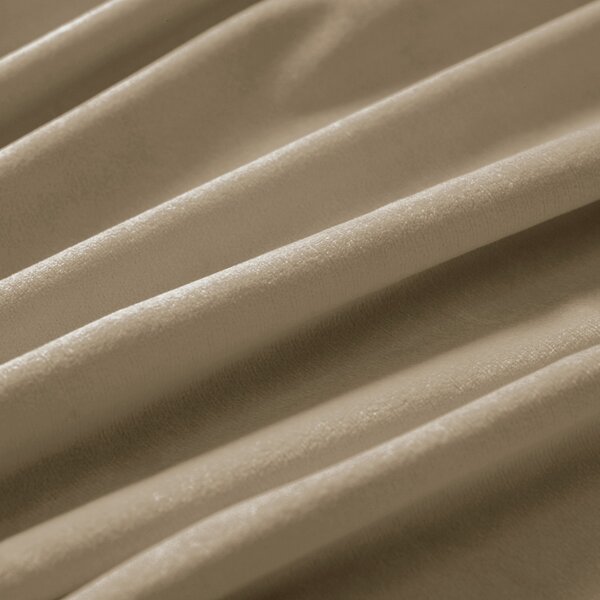 Biante Sametový závěs Velvet Premium SVP-026 Kávově béžový 135x140 cm