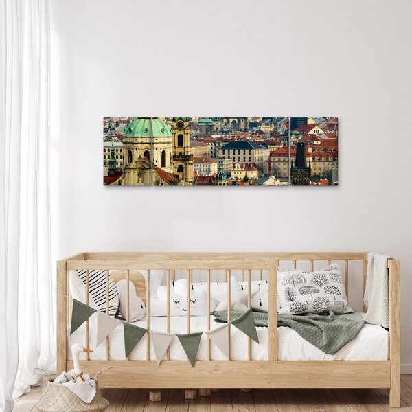 Obraz - Panorama Prahy (170x50 cm)