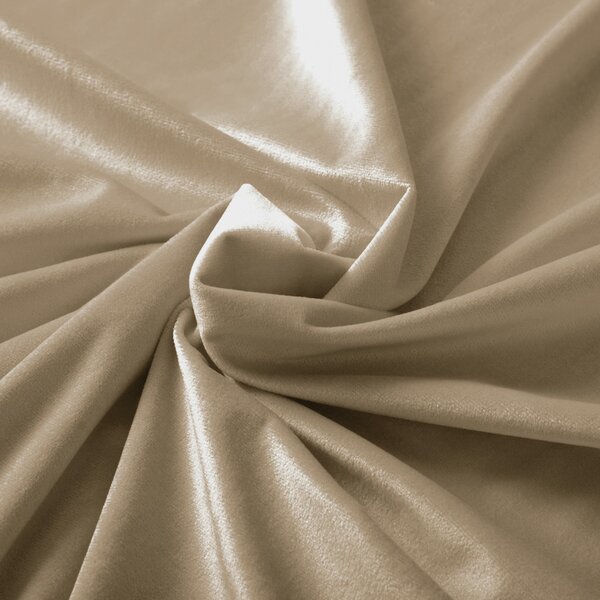 Biante Sametový běhoun na stůl Velvet Premium SVP-026 Kávově béžový 35x120 cm
