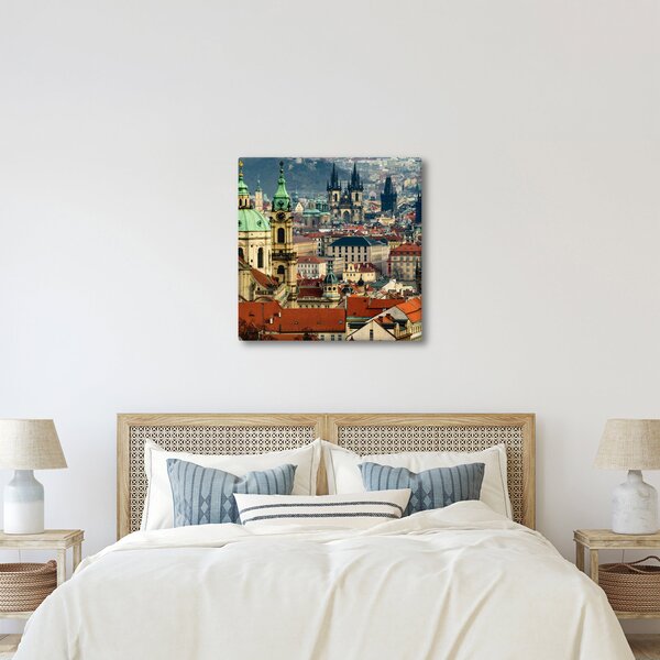 Obraz - Panorama Prahy (30x30 cm)