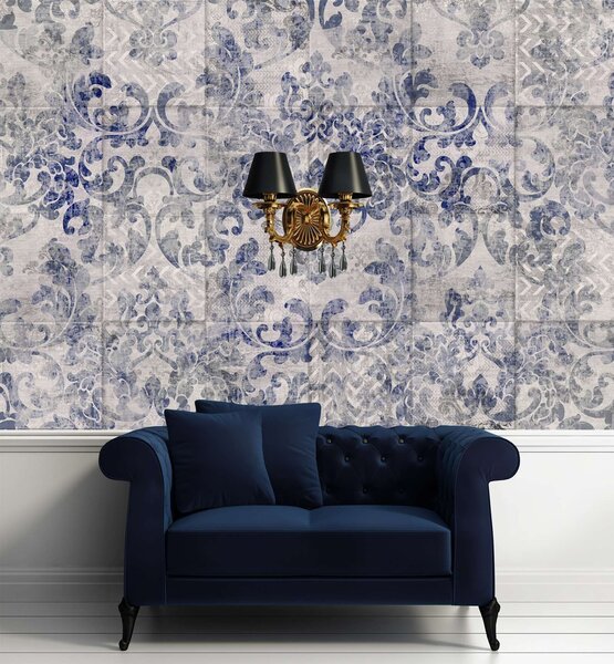Fototapeta Portugalské dlaždice v pozadí, modrý ornament Materiál: Vliesová, Rozměry: 200 x 140 cm