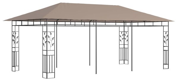 Altán s moskytiérou 6 x 3 x 2,73 m taupe 180 g/m²