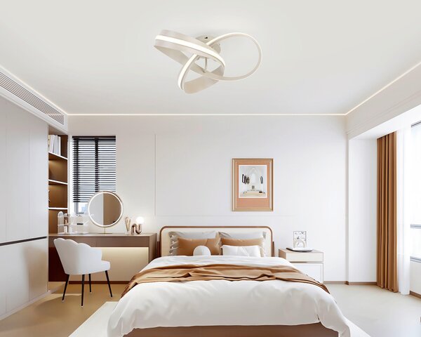 STROPNÍ LED SVÍTIDLO, 52/22 cm Novel - Stropní svítidla