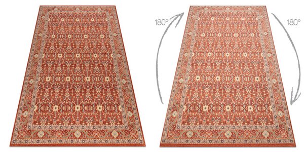 Koberec LEGEND 468 12 GB300 OSTA - Ornament/rám, exkluzivní červený/béžový