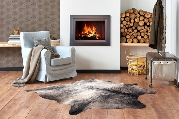 Makro Abra Koberec imitace zvířecí kůže G5067-4 šedý Rozměr: 100x150 cm