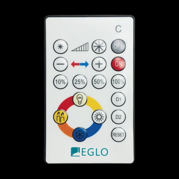 EGLO Smart stropní/nástěnné LED svítidlo Sileras, 2700-6500K Průměr: Ø 60 cm