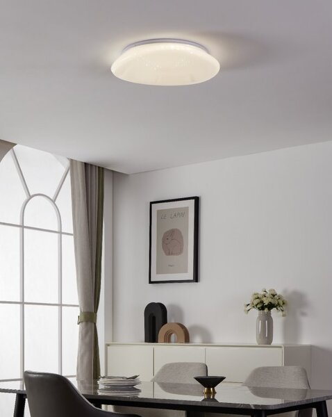 EGLO Smart stropní LED svítidlo Sileras-Z, 2700-6500K Průměr: Ø 43 cm