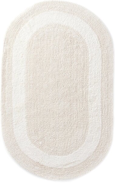 Koupelnový kobereček Javo Cotton naturální ovál