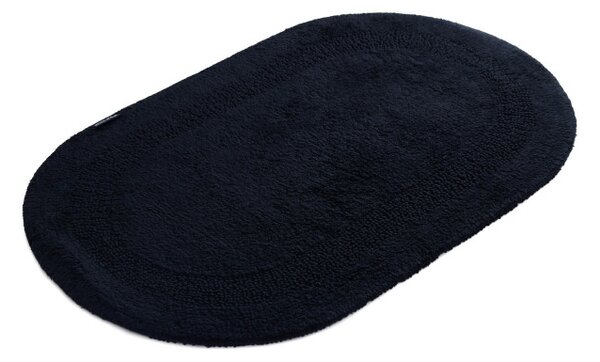 Kúpeľňový koberček Javo Cotton čierny ovál