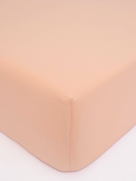 MK Lůžkoviny Jersey prostěradlo do postýlky Classic 60 x 120 cm – lososová
