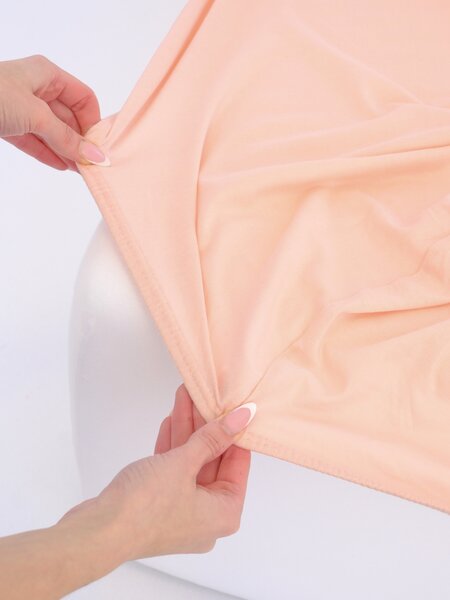 MK Lůžkoviny Jersey prostěradlo do postýlky Classic 60 x 120 cm – lososová