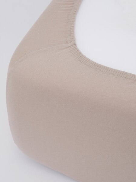 MK Lůžkoviny Jersey prostěradlo do postýlky Classic 60 x 120 cm – cappuccino