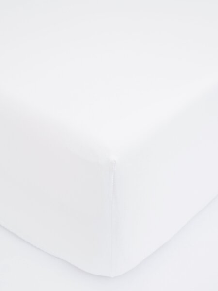 MK Lůžkoviny Jersey prostěradlo do postýlky Classic 60 x 120 cm – bílá