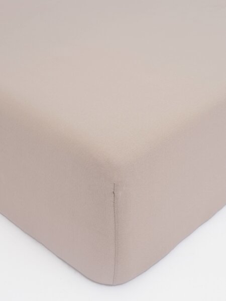 MK Lůžkoviny Jersey prostěradlo do postýlky Classic 60 x 120 cm – cappuccino