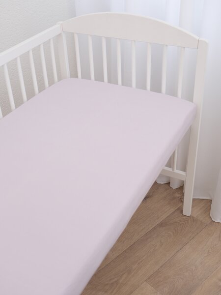 MK Lůžkoviny Jersey prostěradlo do postýlky Classic 60 x 120 cm – lila