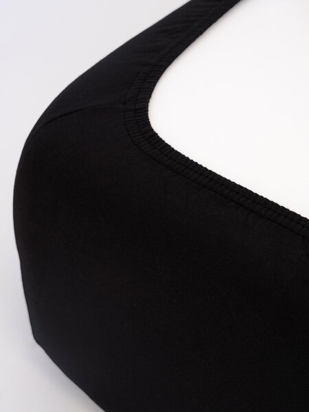 MK Lůžkoviny Jersey prostěradlo Classic 90 x 200 cm – černá